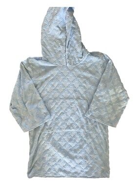Roller Rabbit Girls Blue Heart Terry Cloth Hooded Cover-Up Size 12